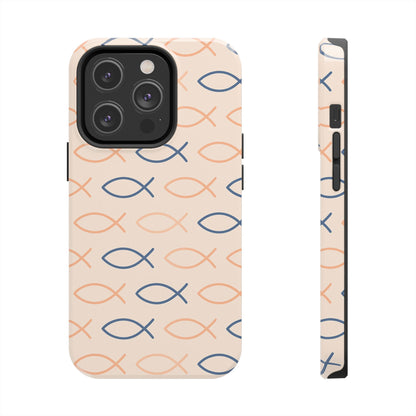 Stylish Fish Pattern Phone Cases | Unique Christian Gifts, Trendy Accessories, Durable Protection, Perfect for Everyday Use