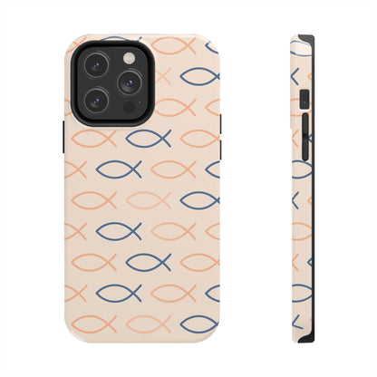 Stylish Fish Pattern Phone Cases | Unique Christian Gifts, Trendy Accessories, Durable Protection, Perfect for Everyday Use
