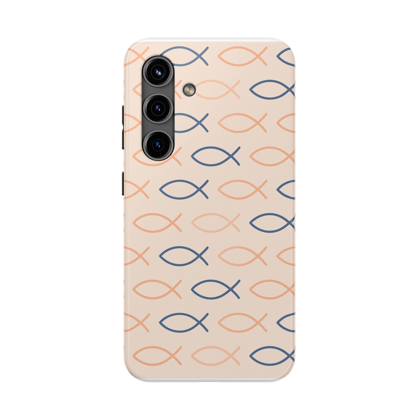 Stylish Fish Pattern Phone Cases | Unique Christian Gifts, Trendy Accessories, Durable Protection, Perfect for Everyday Use