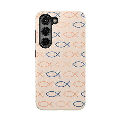 Stylish Fish Pattern Phone Cases | Unique Christian Gifts, Trendy Accessories, Durable Protection, Perfect for Everyday Use