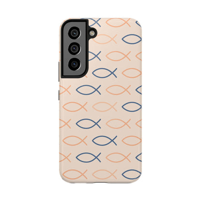 Stylish Fish Pattern Phone Cases | Unique Christian Gifts, Trendy Accessories, Durable Protection, Perfect for Everyday Use