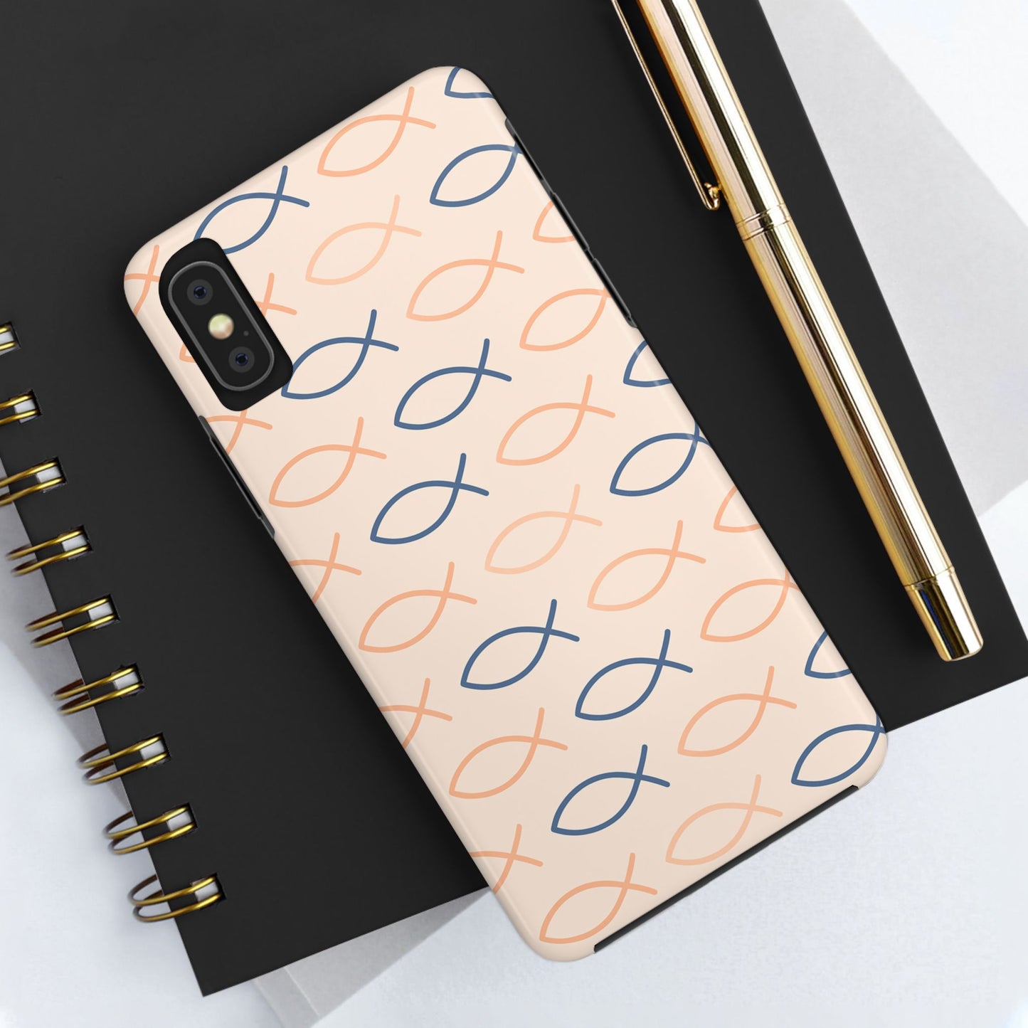 Stylish Fish Pattern Phone Cases | Unique Christian Gifts, Trendy Accessories, Durable Protection, Perfect for Everyday Use