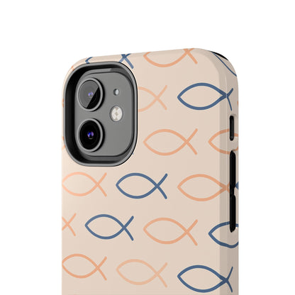 Stylish Fish Pattern Phone Cases | Unique Christian Gifts, Trendy Accessories, Durable Protection, Perfect for Everyday Use