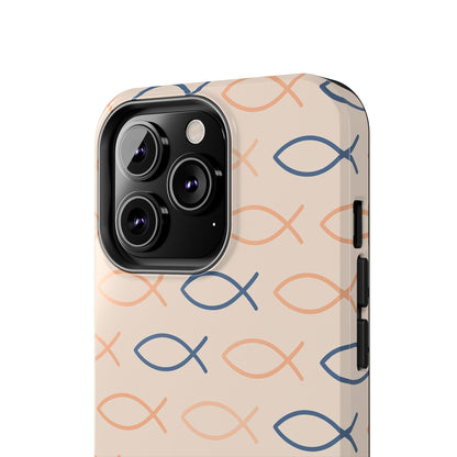 Stylish Fish Pattern Phone Cases | Unique Christian Gifts, Trendy Accessories, Durable Protection, Perfect for Everyday Use