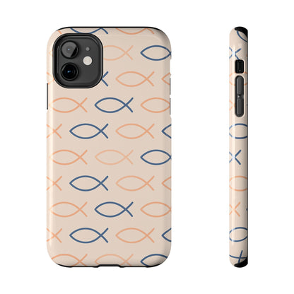 Stylish Fish Pattern Phone Cases | Unique Christian Gifts, Trendy Accessories, Durable Protection, Perfect for Everyday Use