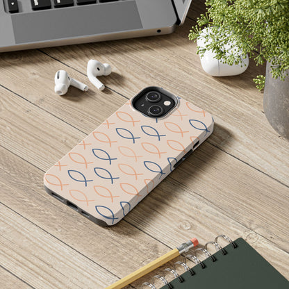 Stylish Fish Pattern Phone Cases | Unique Christian Gifts, Trendy Accessories, Durable Protection, Perfect for Everyday Use