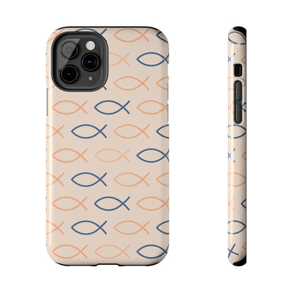 Stylish Fish Pattern Phone Cases | Unique Christian Gifts, Trendy Accessories, Durable Protection, Perfect for Everyday Use