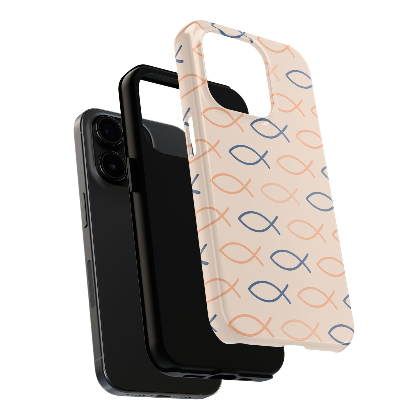 Stylish Fish Pattern Phone Cases | Unique Christian Gifts, Trendy Accessories, Durable Protection, Perfect for Everyday Use
