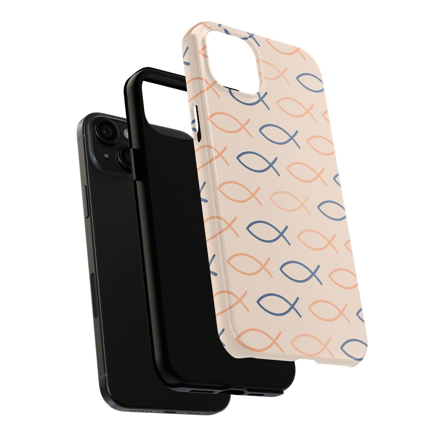 Stylish Fish Pattern Phone Cases | Unique Christian Gifts, Trendy Accessories, Durable Protection, Perfect for Everyday Use