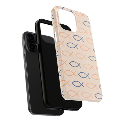 Stylish Fish Pattern Phone Cases | Unique Christian Gifts, Trendy Accessories, Durable Protection, Perfect for Everyday Use