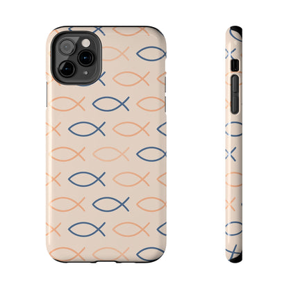 Stylish Fish Pattern Phone Cases | Unique Christian Gifts, Trendy Accessories, Durable Protection, Perfect for Everyday Use