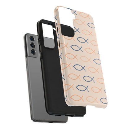 Stylish Fish Pattern Phone Cases | Unique Christian Gifts, Trendy Accessories, Durable Protection, Perfect for Everyday Use