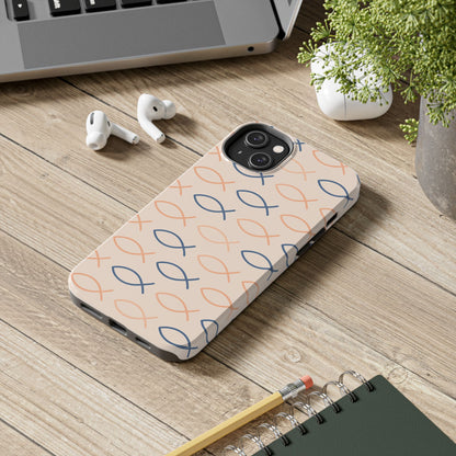 Stylish Fish Pattern Phone Cases | Unique Christian Gifts, Trendy Accessories, Durable Protection, Perfect for Everyday Use