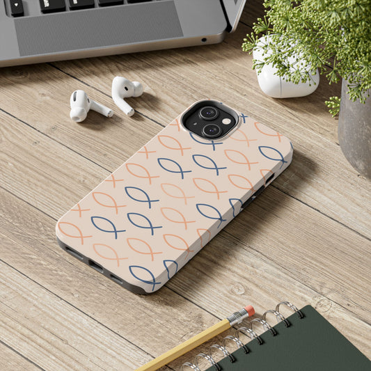 Stylish Fish Pattern Phone Cases | Unique Christian Gifts, Trendy Accessories, Durable Protection, Perfect for Everyday Use