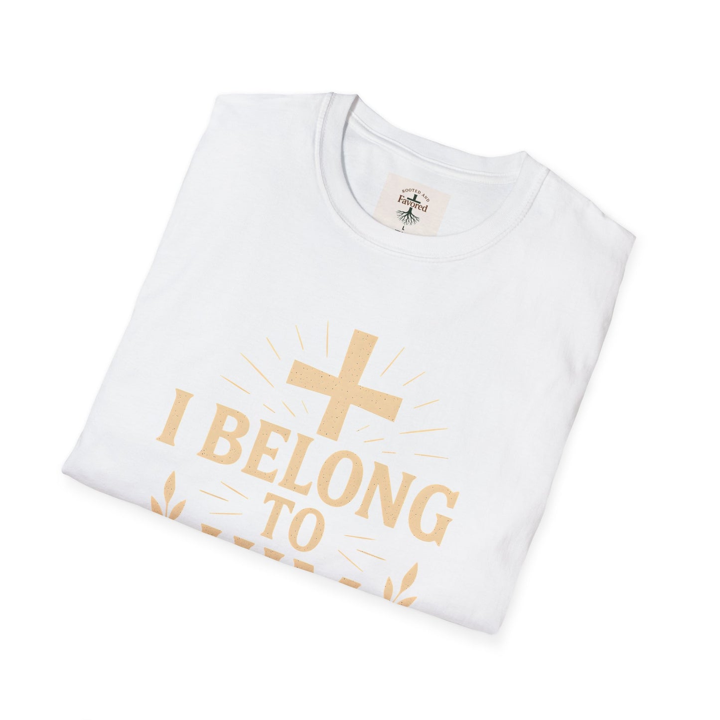 Unisex Softstyle T-Shirt with 'I Belong to Him' Inspirational Design - Faith Apparel, Christian Gift, Religious Tee, Spiritual Wear, [...]