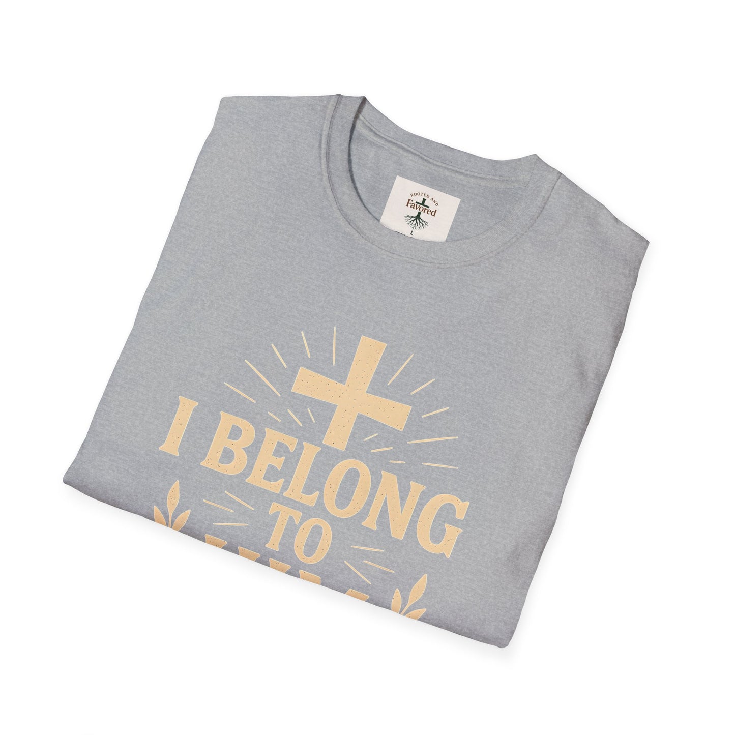 Unisex Softstyle T-Shirt with 'I Belong to Him' Inspirational Design - Faith Apparel, Christian Gift, Religious Tee, Spiritual Wear, [...]