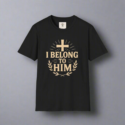 Unisex Softstyle T-Shirt with 'I Belong to Him' Inspirational Design - Faith Apparel, Christian Gift, Religious Tee, Spiritual Wear, [...]