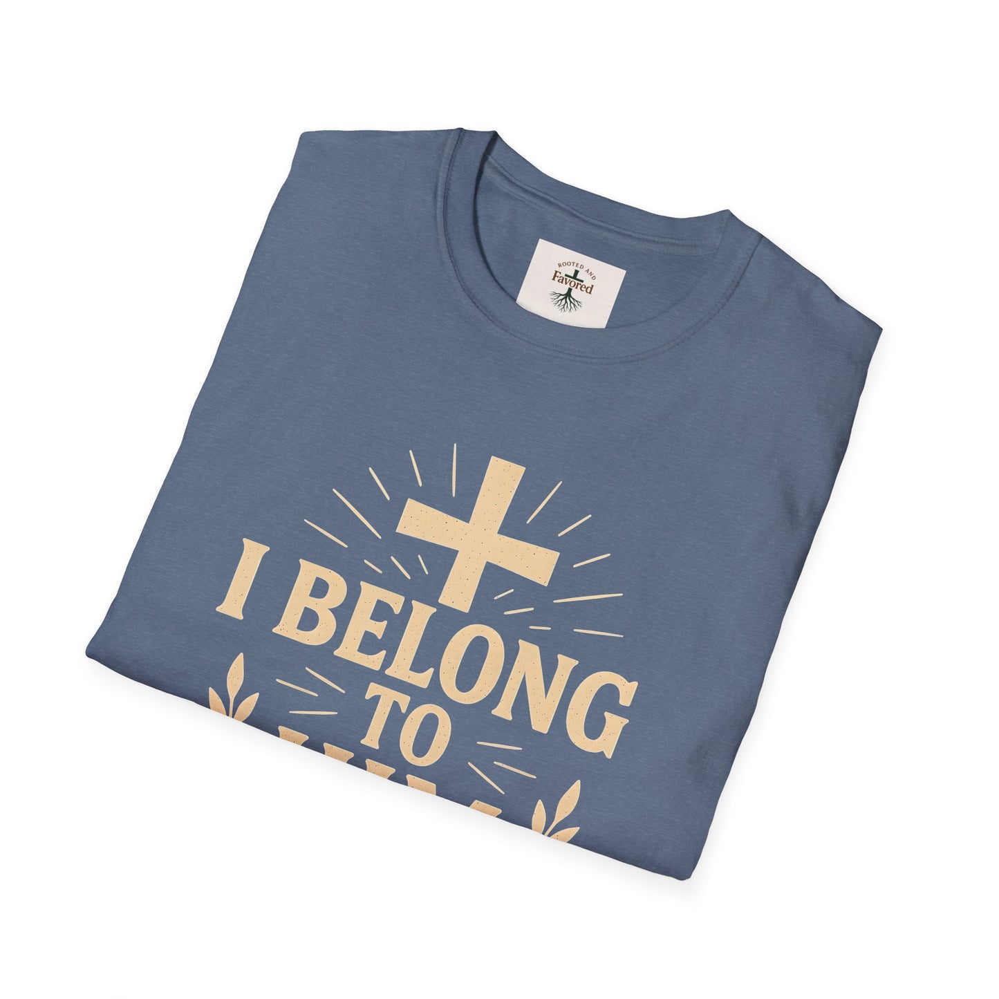 Unisex Softstyle T-Shirt with 'I Belong to Him' Inspirational Design - Faith Apparel, Christian Gift, Religious Tee, Spiritual Wear, [...]