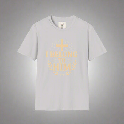 Unisex Softstyle T-Shirt with 'I Belong to Him' Inspirational Design - Faith Apparel, Christian Gift, Religious Tee, Spiritual Wear, [...]