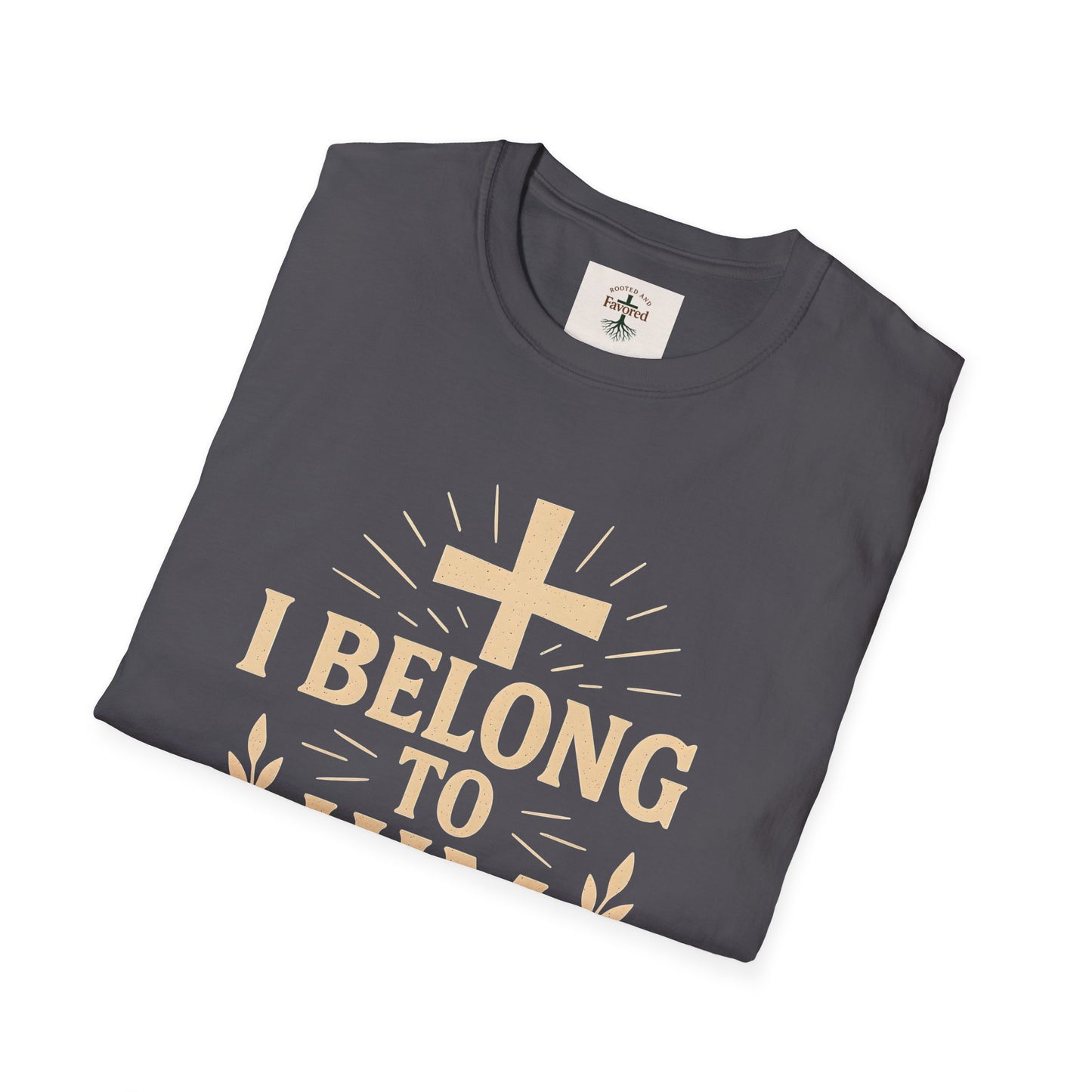 Unisex Softstyle T-Shirt with 'I Belong to Him' Inspirational Design - Faith Apparel, Christian Gift, Religious Tee, Spiritual Wear, [...]