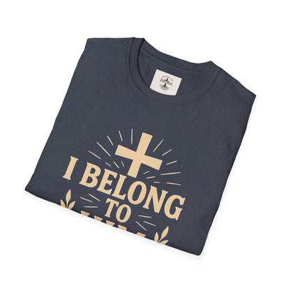 Unisex Softstyle T-Shirt with 'I Belong to Him' Inspirational Design - Faith Apparel, Christian Gift, Religious Tee, Spiritual Wear, [...]