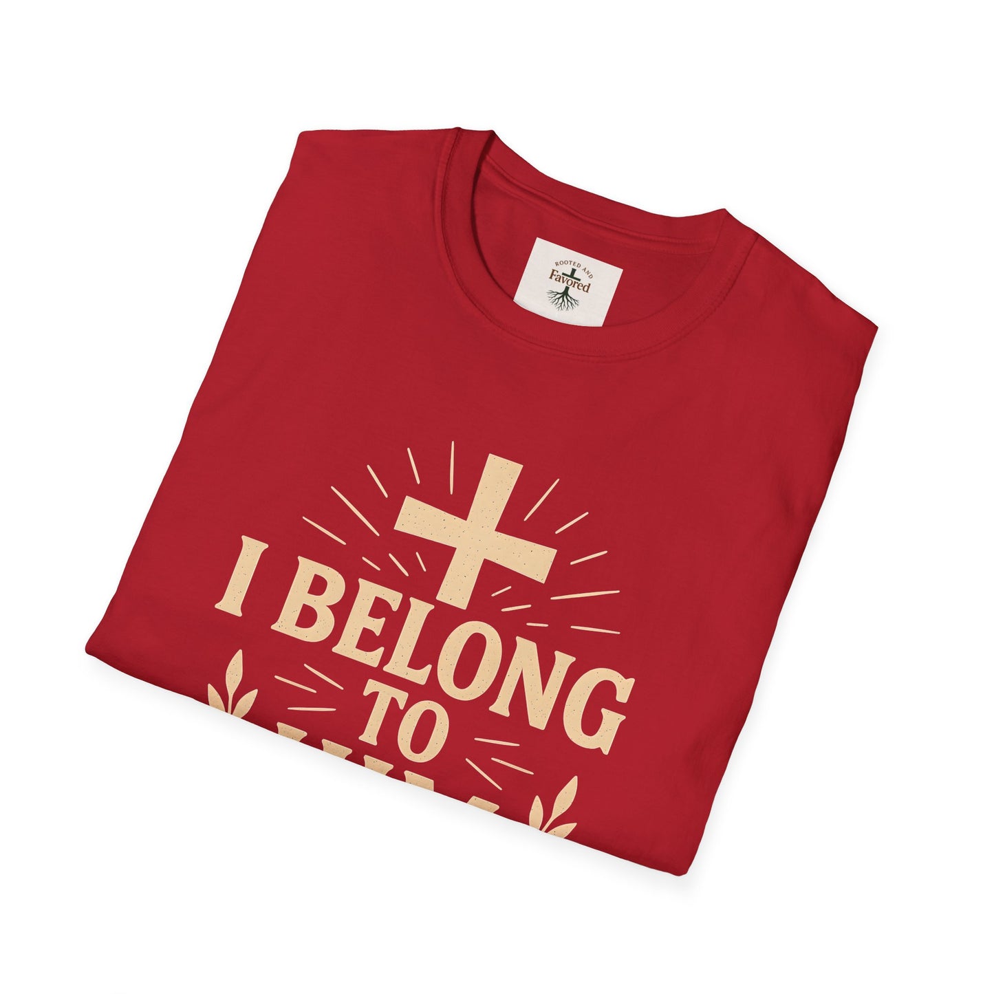 Unisex Softstyle T-Shirt with 'I Belong to Him' Inspirational Design - Faith Apparel, Christian Gift, Religious Tee, Spiritual Wear, [...]