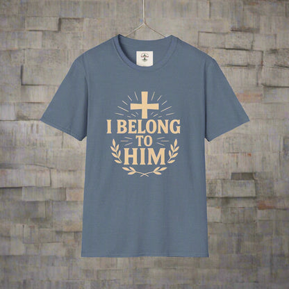 Unisex Softstyle T-Shirt with 'I Belong to Him' Inspirational Design - Faith Apparel, Christian Gift, Religious Tee, Spiritual Wear, [...]